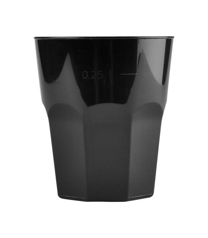 Goldplast Roxy Ποτήρι SAN Μαύρο 330ml