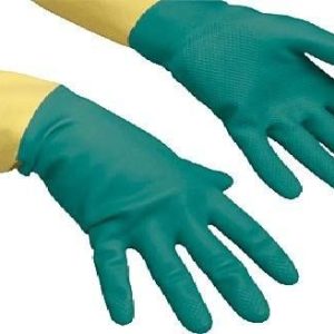 Vileda Heavyweight Γάντια Πολλαπλών Χρήσεων Latex L Πράσινα 2τεμ