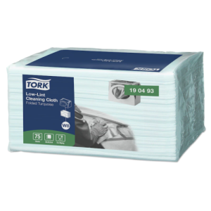 Tork Cleaning Cloth Low Lint σε Φύλλα Τυρκουάζ, 1φυλλο, 75Τεμ