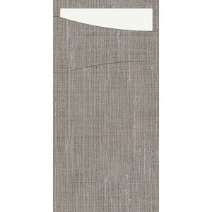Duni Sachetto Dunisoft Granite/White 11,5x23cm 60τεμ