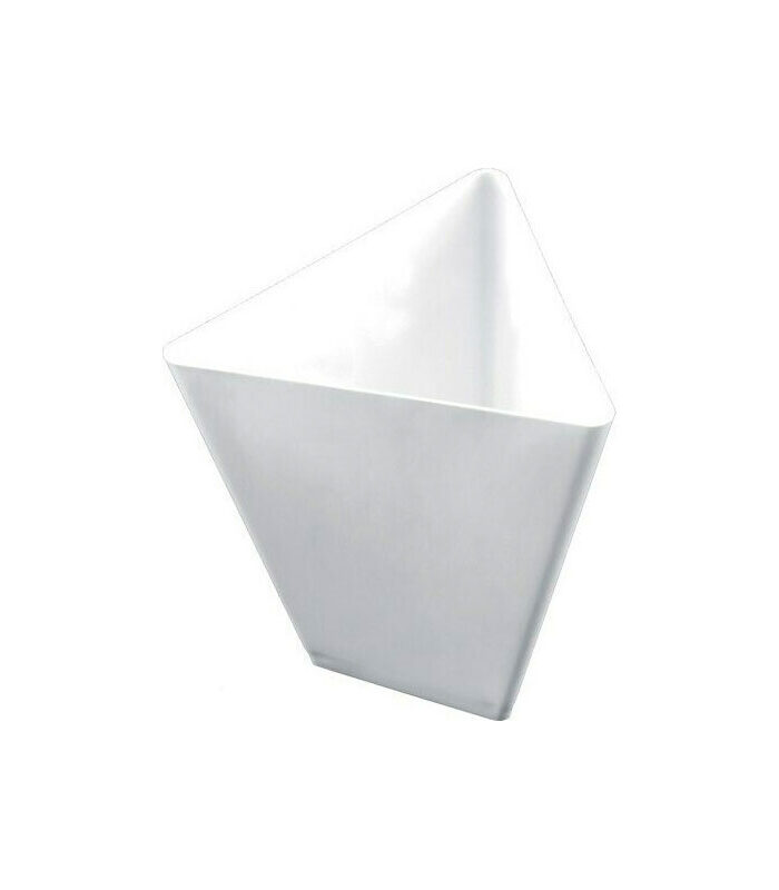 Goldplast Triangle Δοχείο PS Λευκό 70ml