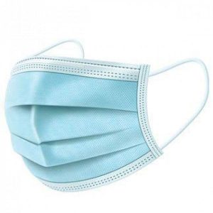 Μασκα μιας Χρήσης Non Woven 3 Φύλλων Μπλε 50τεμ
