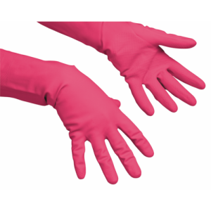 Vileda Multipurpose Γάντια Πολλαπλών Χρήσεων Latex M Κόκκινα 2τεμ