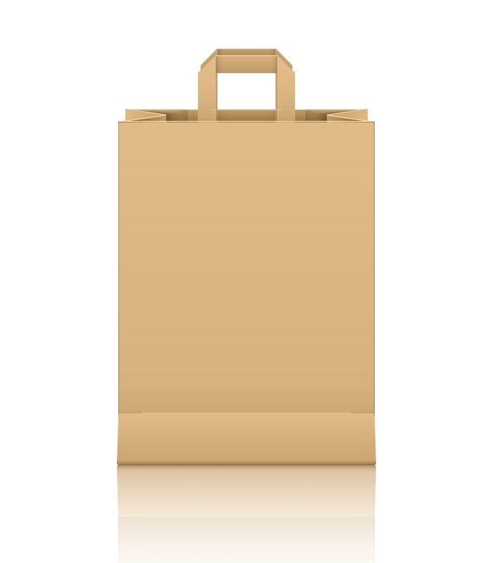 ΤΣΑΝΤΑ ΧΑΡΤΙΝΗ ΚΡΑΦΤ TAKE AWAY ΜΕ ΕΝΙΣΧΥΜΕΝΟ ΕΣΩ ΧΕΡΑΚΙ 26X17X29cm