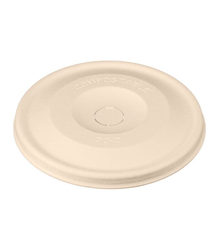 ΚΑΠΑΚΙ FLAT ΚΑΦΕ BIO ΑΠΟ ΖΑΧΑΡΟΚΑΛΑΜΟ 90mm