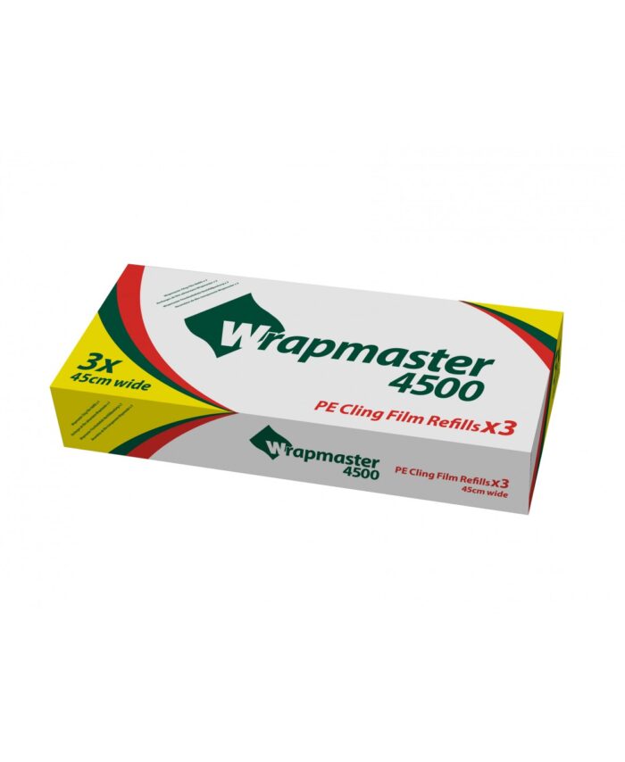 Wrapmaster 4500 Μεμβράνη PE σε Ρολό 45cmx300m 3τεμ