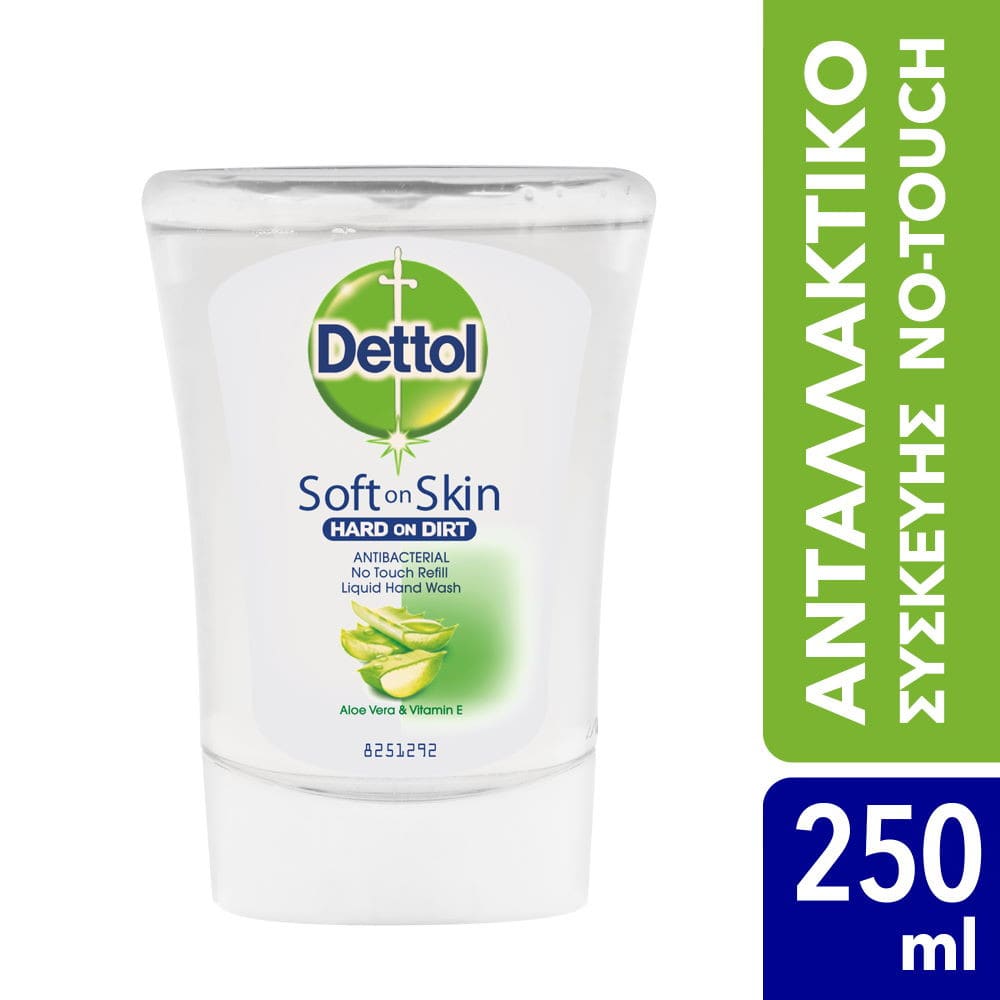 Dettol Υγρό Σαπούνι Με Αλόη No-touch Ανταλλακτικό 250ml