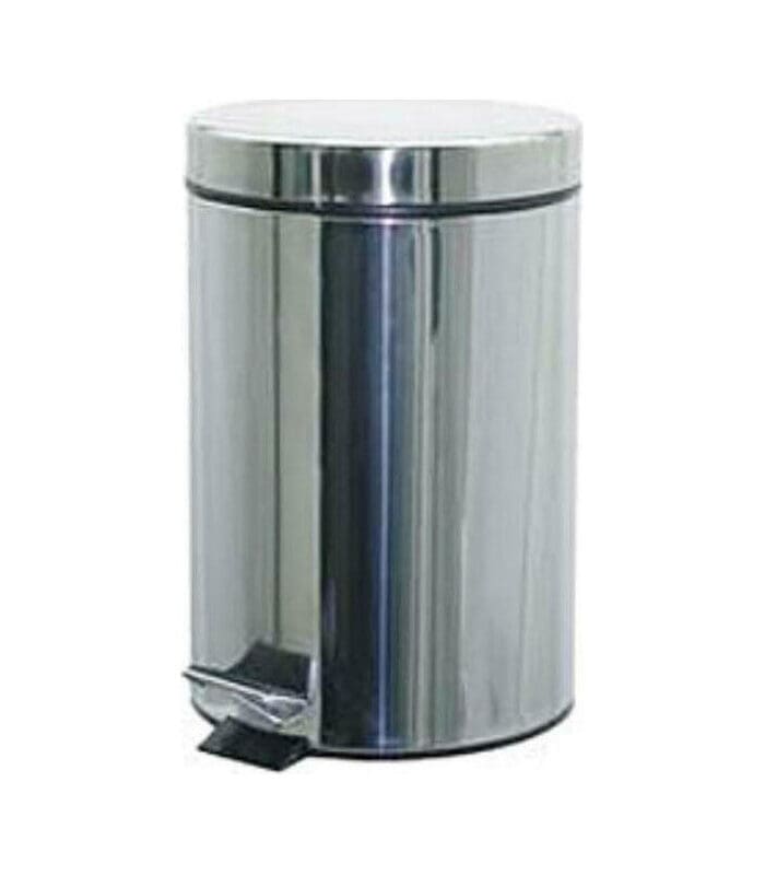 Χαρτοδοχείo με πεντάλ 12L INOX γυαλιστερο