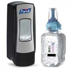 PURELL ΕΠΙΤΟΙΧΙΑ ΣΥΣΚΕΥΗ ΧΕΙΡΟΚΙΝΗΤΗ ADX-7 CHROME/BLACK ΓΙΑ ΑΝΤΙΣΗΠΤΙΚΟ ΧΕΡΙΩΝ 700ML