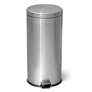 Χαρτοδοχείo με πεντάλ 30L INOX γυαλιστερο