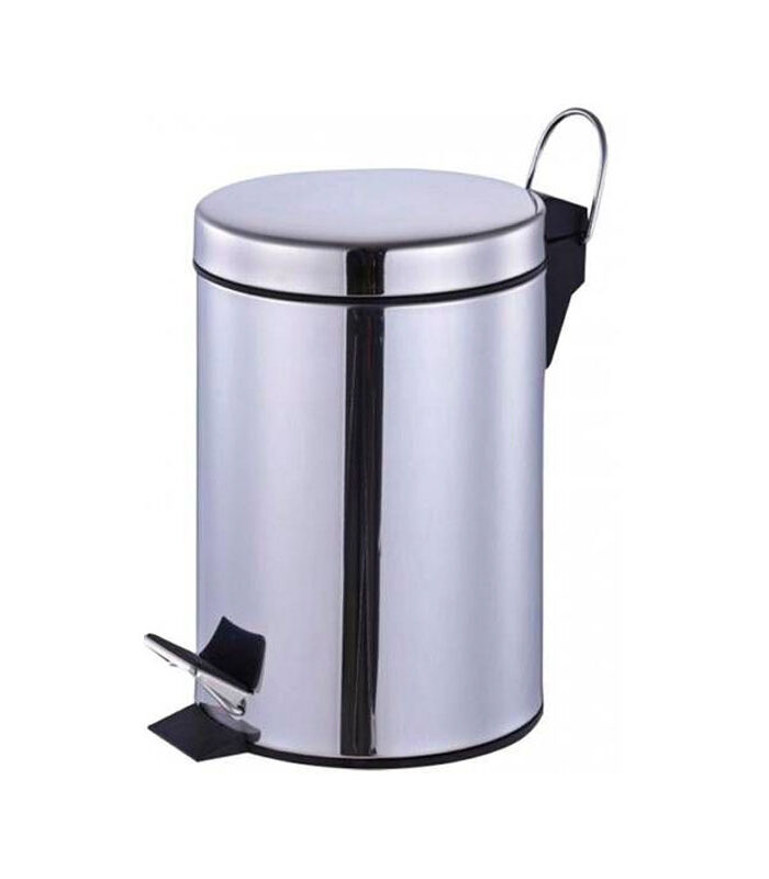 Χαρτοδοχείo με πεντάλ 5L INOX γυαλιστερο