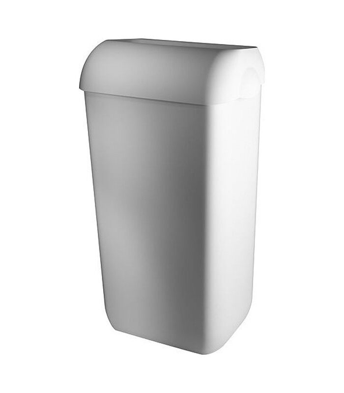 Κάδος πλαστικος επιτοίχιος 23L λευκος